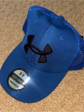 Under Armour Blue and Black Trucker Snapback Hat